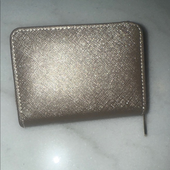 Tan Women's Wallet with Heart Turn Lock Closure - Picture 2 of 7